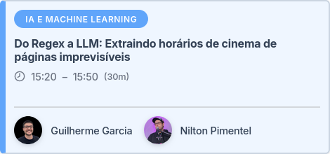 “Card promocional da apresentação que ficou no site da python sul de 2025”