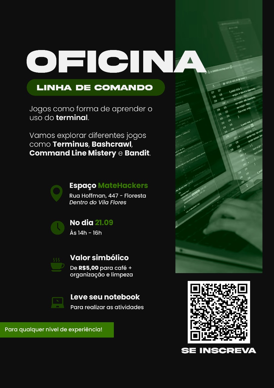 Flyer promocional do primeiro encontro