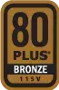 Brasão 80 plus Bronze 115V