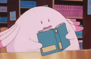 Jigglypuff reading a book